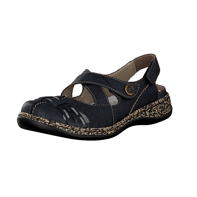 Slip On Rieker 46377-14 Para Mulher - Azuis